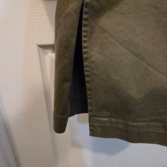Duluth Trading Co. Double-Breasted Army Green Trench Coat - XXL - Picture 7 of 8